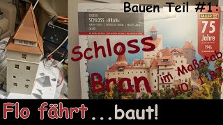 Flo fährt nicht er baut Schloss Bran von Faller für die Märklin Eisenbahnanlage Teil 1 [upl. by Hannad]