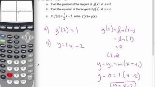 IB Math SL  Calculus Solving Equations with a GDC [upl. by Faye]