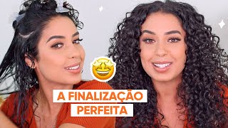 A FINALIZAÇÃO PERFEITAR PRO SEU CABELO CACHEADO DEFINIÇÃO E VOLUME NA MEDIDA  JULIANA LOUISE [upl. by Dorfman]