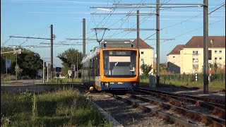 Die wahrscheinlich kürzeste Straßenbahnlinie ganz Deutschlands Mit der 16 durch Franklin  Mannheim [upl. by Benedicta]