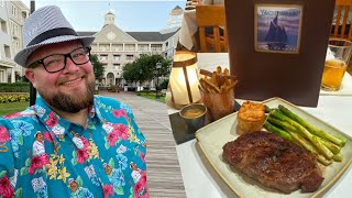 Disney’s Yachtsman Steakhouse 2021  New Favorite Disney Dessert amp One of The Best Steaks In Disney [upl. by Flann223]