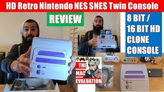 HD Retro Nintendo NES SNES Twin Console Review  Unboxing  Famicom  8Bit 16Bit  Clone Console [upl. by Pike]