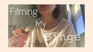 ED vlog 2  filming my binge 1557cals [upl. by Llevron]