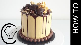 How To Make A Tall Choc Caramel Drip Cake by Cupcake Savvys Kitchen [upl. by Reffinej]