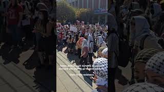 Oct 8 protest uc berkeley freepalestine ucberkeley berkeley palestine protest [upl. by Asiral89]