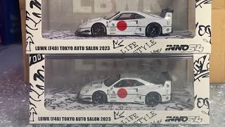 preview LBWK diecast Inno64 Liberty Walk F40 Tokyo Auto Salon 2023 [upl. by Dosi99]