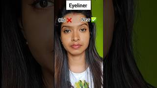 Old vs New EyeLiner technique।Which do you prefer ⁉️ makeuptutorial viralvideo theriaamin [upl. by Hyacinth85]