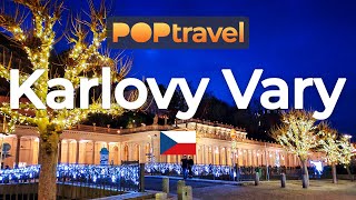 KARLOVY VARY Czech Republic 🇨🇿  Winter Night  4K 60fps [upl. by Adnerol]