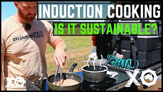 INDUCTION COOKING amp Camping  Is it sustainable  Electric vs Gas  Overland Cooktop  PotsampPans [upl. by Retha374]