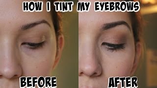 How I Tint My Eyebrows  Godefroy Eyebrow Tint Kit [upl. by Jon]