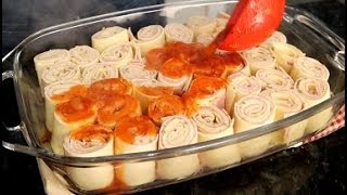 RONDELLI COM MASSA DE LASANHA I RECEITA SUPER PRÁTICA [upl. by Leor]