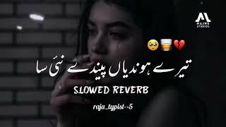 Tere Hundiya Pinde Nai Sa Slowed Reverb  Shafaullah Khan Rokhri  Sad Reverb Song [upl. by Greenquist]