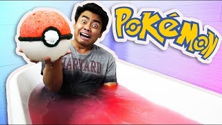 DIY HOW TO MAKE A GIANT POKEBALL BATHBOMB [upl. by Beard]