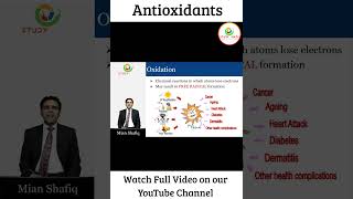 Free Radicals  Antioxidants  General Science by Mian Shafiq  Study River [upl. by Nilerual]