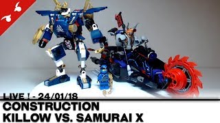 LIVE   Construction  LEGO Ninjago  Killow vs Samurai X FR [upl. by Aidnac682]