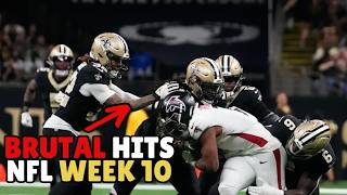 NFL Week 10’s Hardest Hits  Brutal Tackles amp BigTime Collisions [upl. by Farmer]