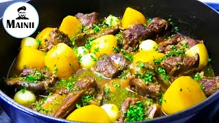 Navarin de Mouton recipe  Französisches Lammragout Rezept auf Deutsch [upl. by Grand]