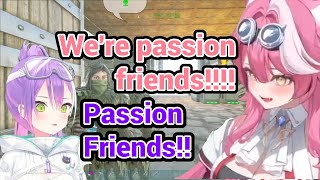 Towa and Raora are now Passion Friends in Hololive Ark moments [upl. by Yenot]