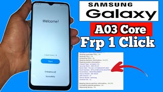 Samsung A03 Core Frp Bypass 2024  Samsung A03 Core New Security Frp Unlock [upl. by Cordie]