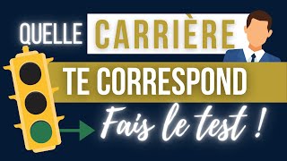 Quelle CARRIÈRE te correspond  TEST DE PERSONNALITÉ [upl. by Ayanal214]