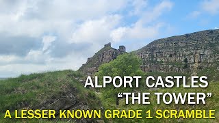 Alport Castles Scramble  The Tower  A lesser know scramble Peak District UK [upl. by Yarvis]