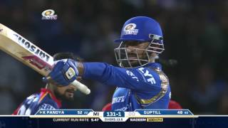 MIDD Krunal Pandyas blistering knock helps MI win [upl. by Aicak728]