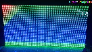 Getting Started P3 Matrix RGB 128X64 with SmartMatrix FastLED and Esp32 [upl. by Phineas]