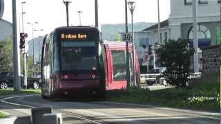 Tramway Translohr de ClermontFerrand 1 [upl. by Idnyl]