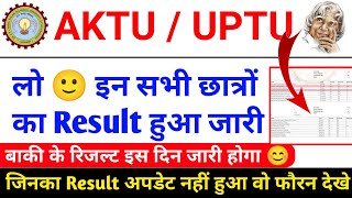 बड़ी अपडेट Aktu Result 😍 aktu even sem result 2024  aktu result news today  aktu news today  AKTU [upl. by Chalmer]