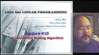 IMSE881 Lecture 10 Primal Affine Scaling Algorithm Part 12 [upl. by Estella]