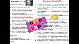 📙TORQUATO TASSO  ⚔ GERUSALEMME LIBERATA Vita opere stile contesto storico controriforma [upl. by Tocs]