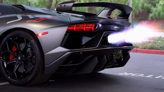 Lamborghini Aventador SVJ Gintani exhaust ULTIMATE sound HEADPHONE USERS BEWARE PURE SOUND [upl. by Dnomsad]