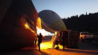 Pamukkale Turkiye Hot Air Balloon Hierapolis Thermal Pools Cleopatraâ€™s Pool 4K [upl. by Naenaj]