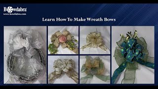 Learn to Make Professional Wreath Bows with Bowdabra [upl. by Arthur766]