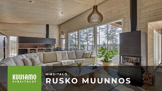 Ekologinen hirsitalo näyttää hyvältä  Tutustu Hirsitalo Rusko muunnokseen [upl. by Gayner]