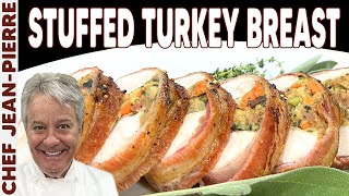 The Best Stuffed Turkey Breast Thanksgiving Recipe  Chef JeanPierre [upl. by Navets]