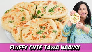 Fluffy Cute and Soft Stove Top Naans That Will Go Perfect with Any Dish Recipe in Urdu Hindi  RKK [upl. by Nyrac967]