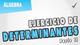 Ejercicio de determinantes  Parte II [upl. by Ailis]