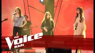 Gazmenda vs Blinera vs Samanta  Qaj  Betejat  The Voice Kids Albania 2019 [upl. by Oniluap]