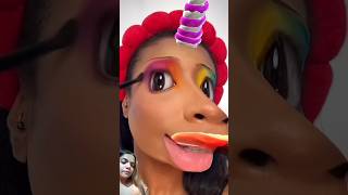 Unicorn Filter Makeup🦄 makeuptutorial makeup funny look youtubeshorts shorts [upl. by Nevaeh]