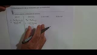 19 Multiplicación de un monomio por un monomio Cuaderno de ejercicio numeral 1 literales a b y c [upl. by Gustin]