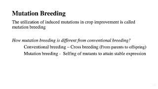 Mutation Breeding [upl. by Leur]