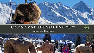 Carnaval dEvolène 2022  Valais  Suisse  Schweiz  reisenlifestylech [upl. by Lisab]