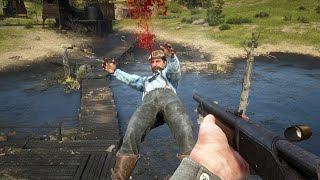 Red Dead Redemption 2 Torturing and Brutal Killing People Vol3 [upl. by Enialedam681]