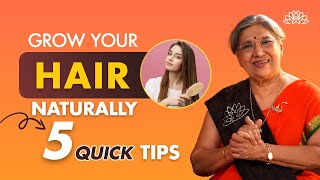 How To Grow Hair Faster  Top 5 Natural Hair Growth Tips  Best Tips For Hair Growth  Dr Hansaji [upl. by Rheims]