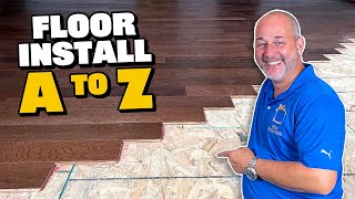 DIY Engineered Hardwood Flooring Install My Way A to Z [upl. by Rockafellow]