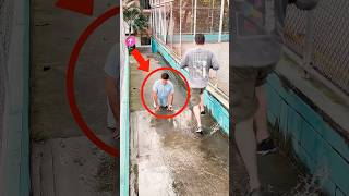 Heartwarming Moment Girl Helps Man Cross Puddle shorts [upl. by Smukler]