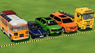 TRANSPORTING PIXAR CARS amp FRUITS WITH COLORED amp JOHN DEERE vs CLAAS vs TRACTORS  BeamNGdrive 962 [upl. by Imas199]