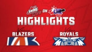 Kamloops Blazers at Victoria Royals 1105  WHL highlights 202425 [upl. by Sup]