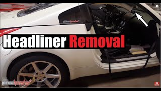 Tips for Removing the Nissan 350Z Headliner  AnthonyJ350 [upl. by Shelba]